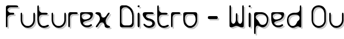 Futurex Distro - Wiped Out font